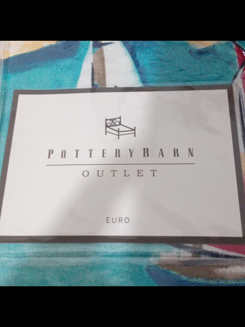 Pottery Barn Vibrant Coastal Print Pillow Covers - Teal, Coral, Red, Cream